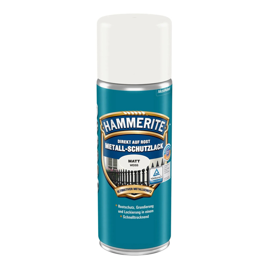 Hammerite Metall-Schutzlack Spray Weiß-Matt 400 ml - Bild 2