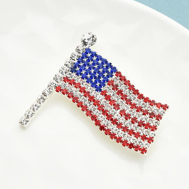 YIRAN Jewelry Brosche, Strass, Kristall, Schwarz, Unisex - Bild 1