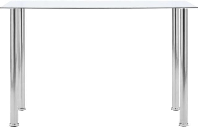 vidaXL Esstisch aus Glas in Transparent, modern und rechteckig, B/T/H: 120 x 60 x 75 cm - Bild 1