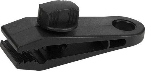 WINDHAGER Planen-Clip Set für Sonnensegel, schwarz, B/T/H: 8,3 x 2,6 x 2,8 cm - Bild 1