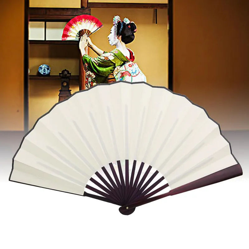 CosyHome Faltfächer aus Bastelpapier für Hochzeitsdekoration und Tanz, 10 Zoll, Weiß - Bild 7