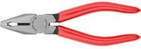 KNIPEX Kombizange aus Stahl in Schwarz-Rot mit Kunststoffüberzug, 160 mm - Bild 1