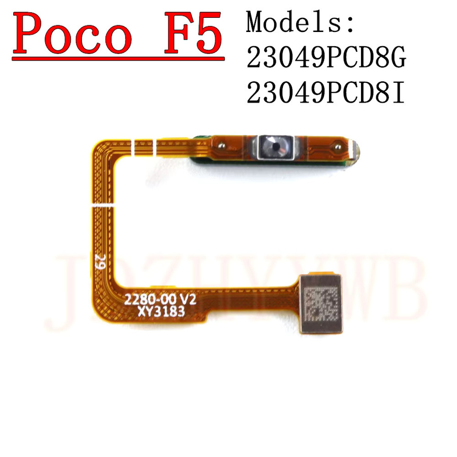 Xiaomi Fingerabdruckscanner Flexkabel mit Power On/Off Funktion für Poco F5 Pro in Schwarz - Bild 1