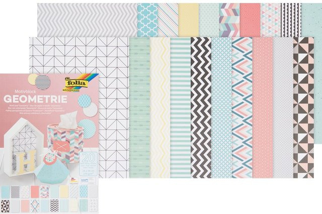 Motivblock GEOMETRIE von folia in Multicolor - Bild 1