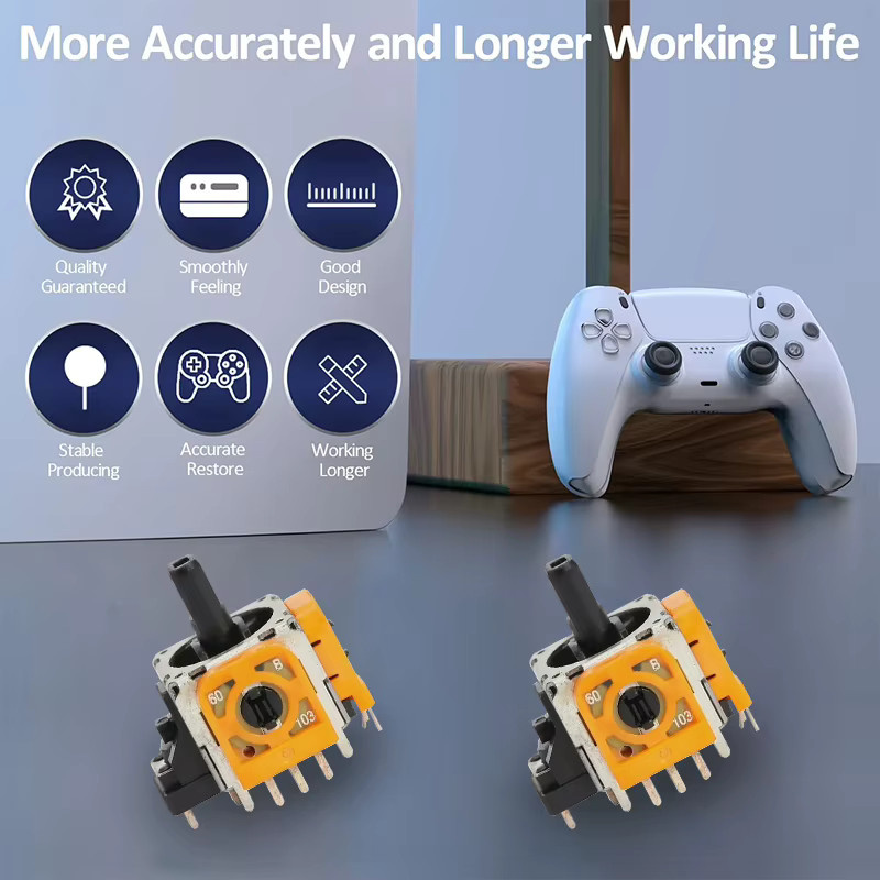 10 Stück TECTINTER 3D Analog-Joysticks in Multicolour als Ersatz-Reparaturteile für PS5, PS4 und Nintendo Switch Pro Controller - Bild 4