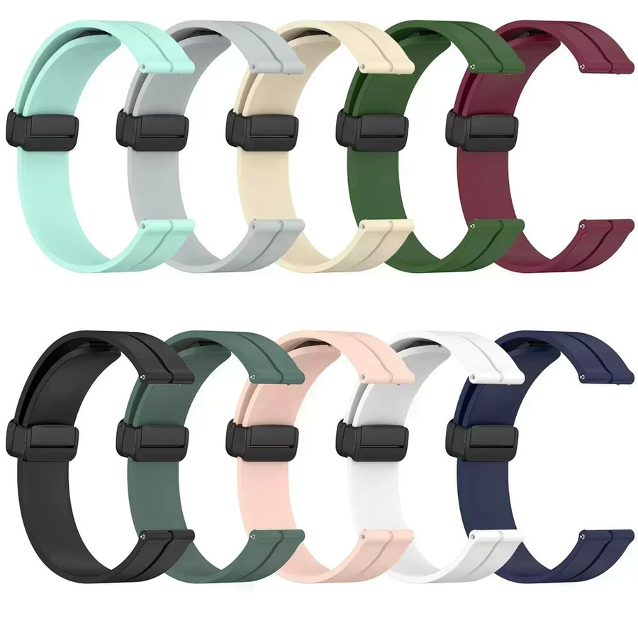 KOSPET Uhrenarmband Silikon, 22 mm, Schwarz, Unisex - Bild 4