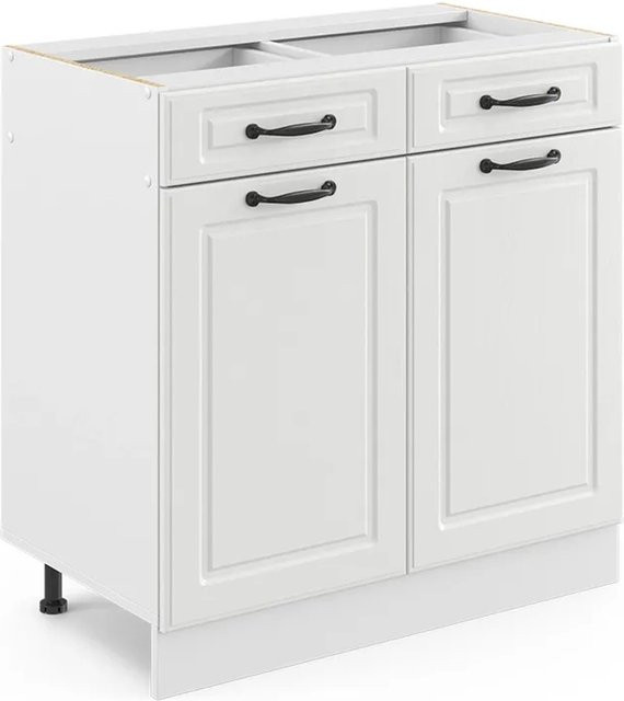 Vicco Küchenunterschrank R-Line Landhaus Weiß Breite: 80 cm - Bild 1