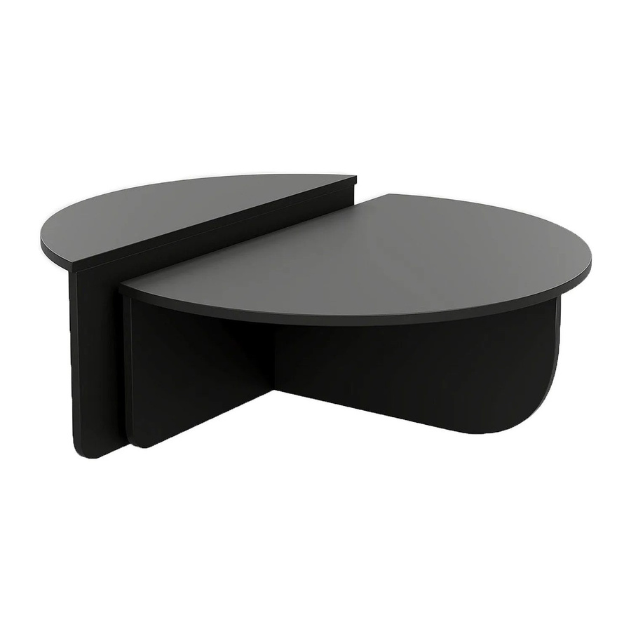 Couchtisch Aloeva von Vente-unique in Schwarz mit einer Breite von 90 cm - Bild 2