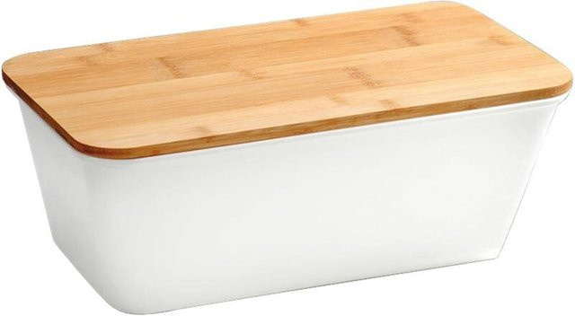 Kesper Brotkasten aus Kunststoff in Weiß B/H/L: 20 x 13,5 x 35 cm - Bild 1
