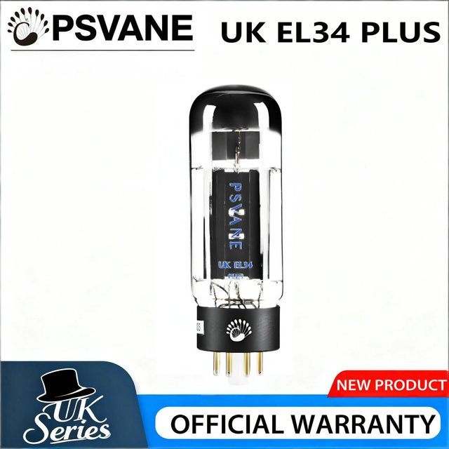 PSVANE EL34 PLUS Vakuumröhre für HIFI Audio Röhrenverstärker, transparent - Bild 1