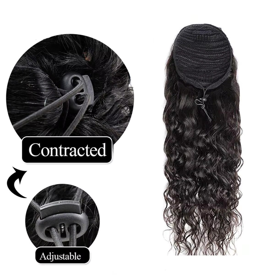 Dula A Hair Pferdeschwanz Echthaar Extensions Remy, Damen - Bild 4