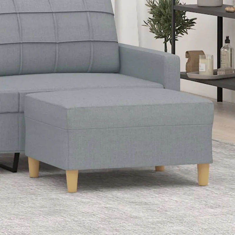 Vidaxl Hocker in Grau mit Stoffbezug, Modernes Design, B/T/H: 70 x 55 x 41 cm - Bild 1