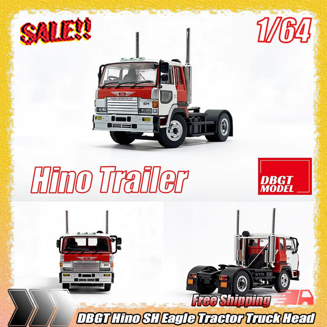 Bburago Hino Sh Eagle Traktor-LKW-Kopf, Modell, 1:64, Metall, Rot - Bild 1