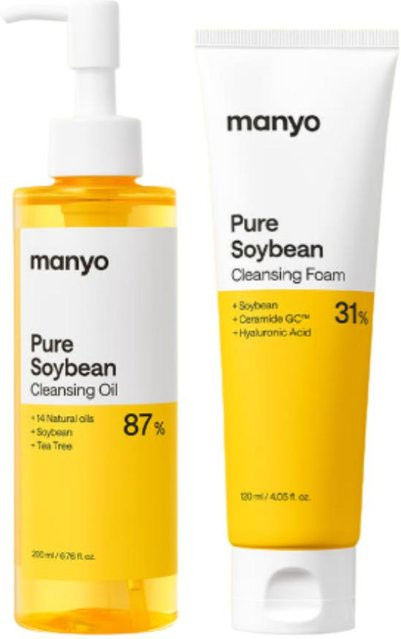 ma:nyo Sojabohnen Reinigungsöl und Schaum Set, 2-teilig, mit Sojaprotein - Bild 1