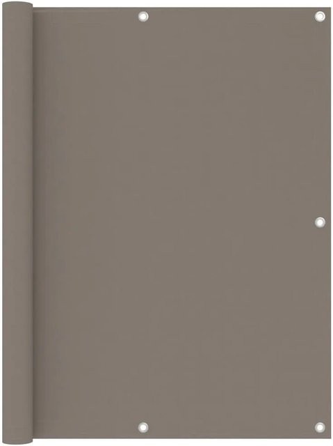 vidaXL Balkon-Sichtschutz aus Oxford-Gewebe in Taupe, Breite: 120 cm, Länge: 400 cm - Bild 1