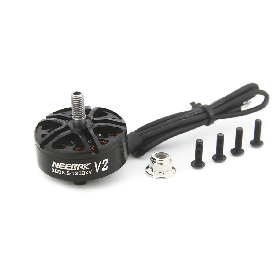 NEEBRC 2806.5 1300KV V2 Outrunner Brushless Motor, 1/2/4 Stück, Metall, Schwarz - Bild 2