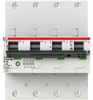 ABB S754DR-K35 Leitungsschutzschalter 35A 400V Weiß 2CDH784001R0547 - Bild 1