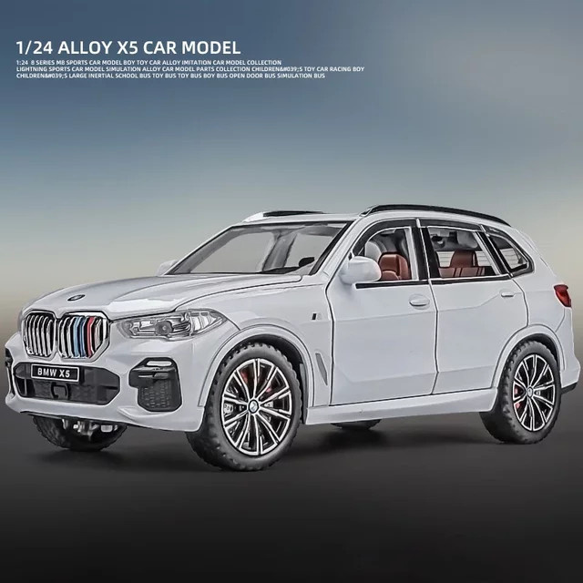 MAKEDA BMW X5 SUV Modellauto, 1:24, Metall, mit Licht und Sound - Bild 1