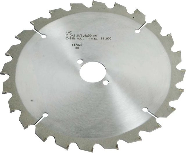ELLIX HM-Kappsägeblatt für Holz, Ø 210 mm, 24 Zähne, Carbide Tipped, Silber - Bild 1