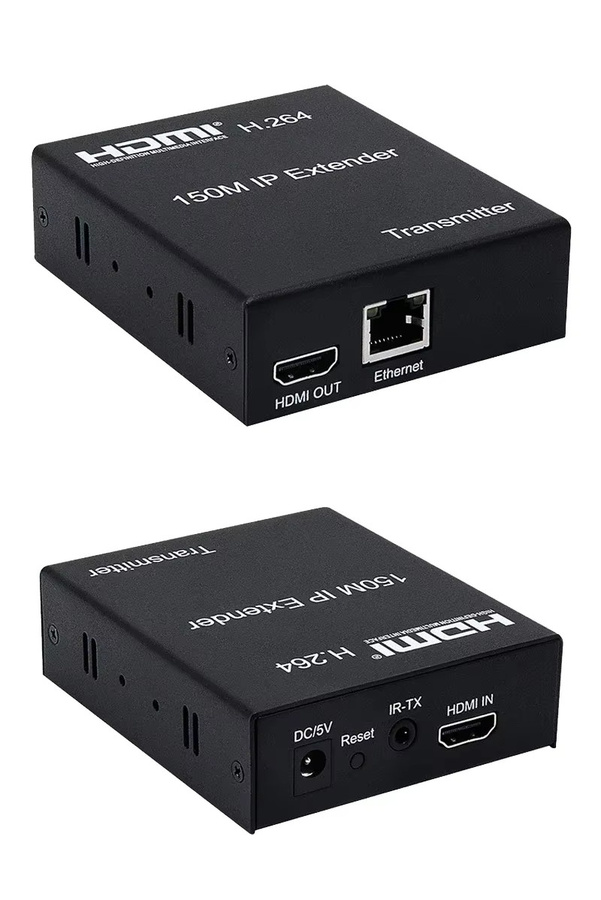 Konsenda H.264 HDMI IP Extender über CAT5e/6, 1080p HDMI Ethernet Extender in Schwarz für PC, TV und Monitor - Bild 5