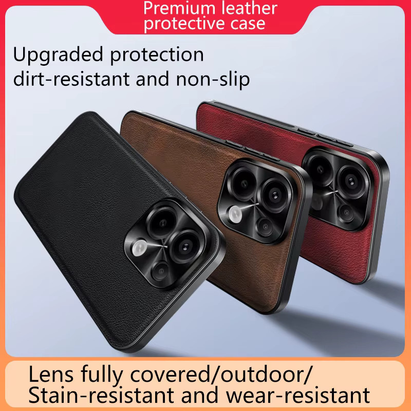 Stoßfeste Xiaomi Redmi Note Schutzhülle aus luxuriösem PU-Leder in Grün für Redmi Note 12, 13, 14 Pro Plus und 15 Pro Plus/15C - Bild 2