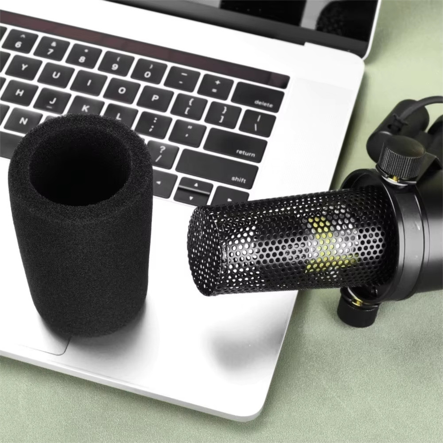 Shure Ersatz-Mikrofon-Windschutz aus beflocktem Schaumstoff in Schwarz für SM7B und SM7dB - Bild 4