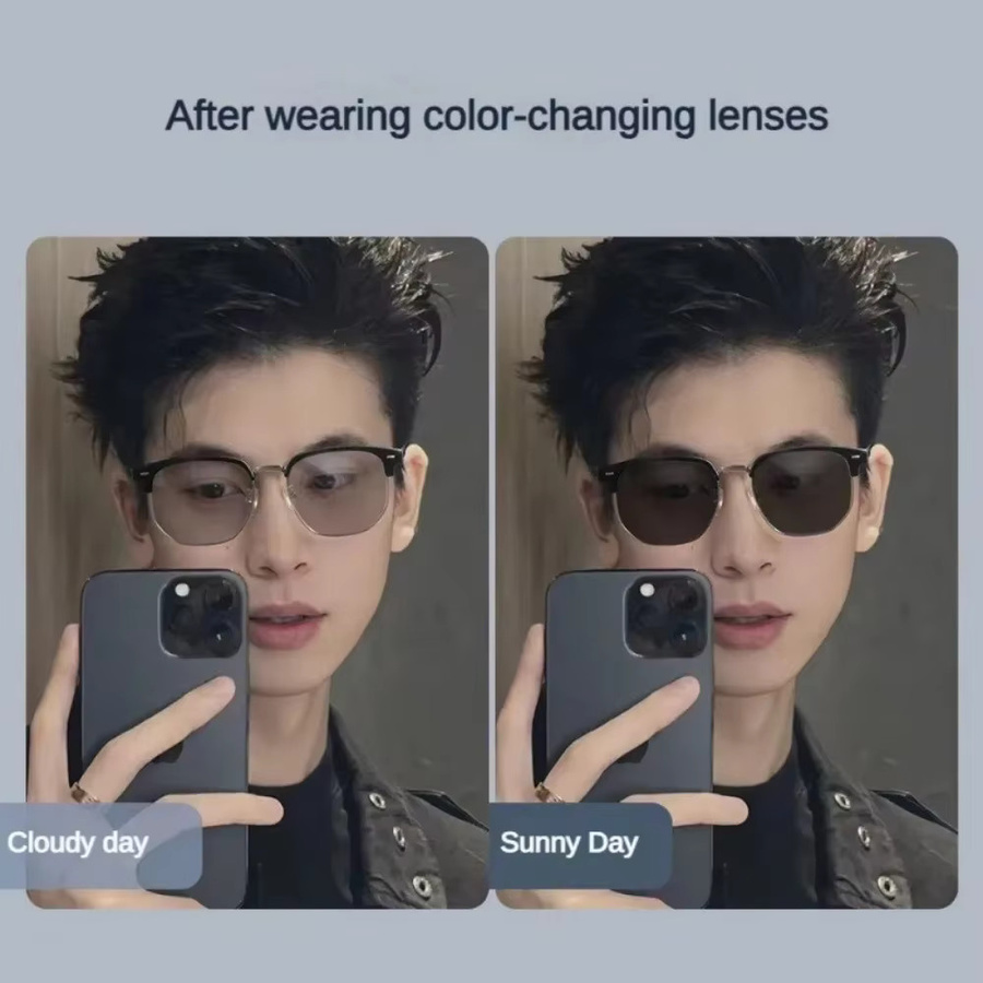 DIXSG Korrektionsbrille Herren, Vollrand, schwarz, Blaulichtfilter - Bild 2