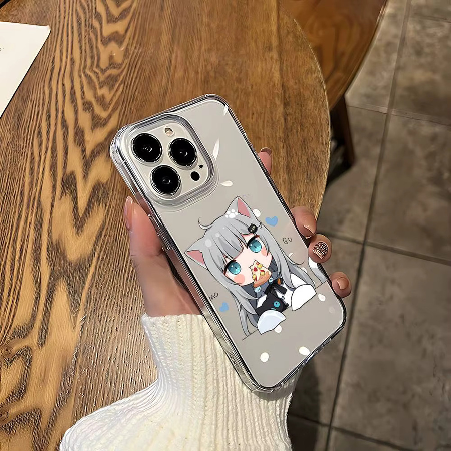 Mesuca N-Nachoneko Handyhülle für iPhone 11 bis iPhone 17 Pro Max, transparente weiche Schutzhülle - Bild 3