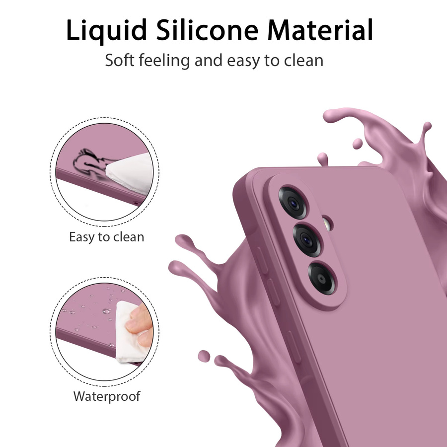 IEOVIEE Silikonhülle für Samsung Galaxy A56 5G, stoßfeste Schutzhülle in Lila - Bild 5