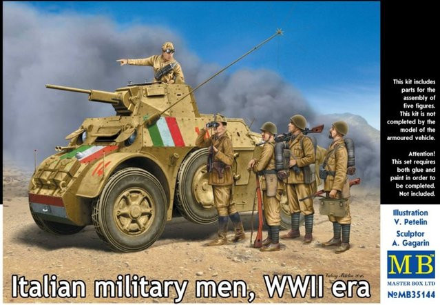 Master Box Italian military men WWII era, Soldaten, 1:35, Kunststoff - Bild 1