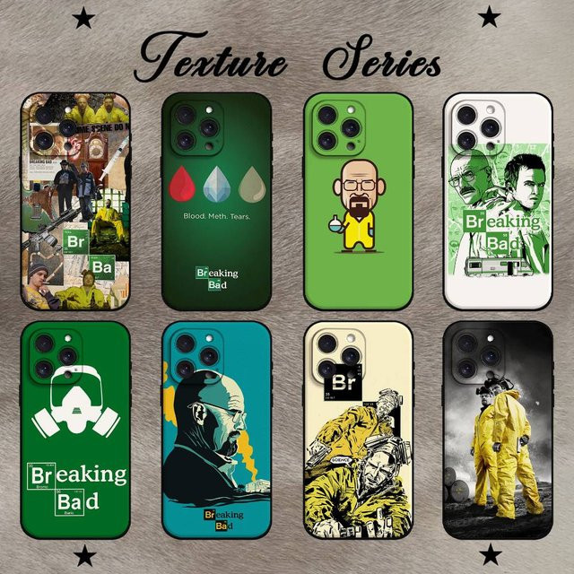Mesuca Handyhülle Breaking Bad für iPhone 17 16 15 14 13 12 11 Pro Max Plus Mini aus weichem TPU in Multicolour - Bild 1