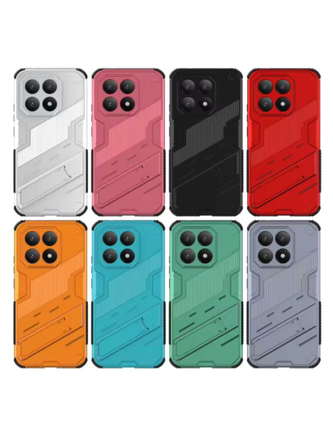 Robuste Schutzhülle für Xiaomi 15T Pro, 17 Pro Max, Redmi Note 15 Pro Plus, 15 und 15C in Blau mit Standfunktion und kabellosem Laden - Bild 4
