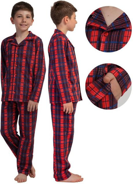 Vienetta Pyjama Langarm und Lange Hose, Jungen, 158 - Bild 1