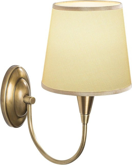 Opviq Wandleuchte Pardo in Bronze aus Metall und Stoff mit E27 Fassung, Breite: 28 cm, Höhe: 31 cm, Tiefe: 28 cm - Bild 1