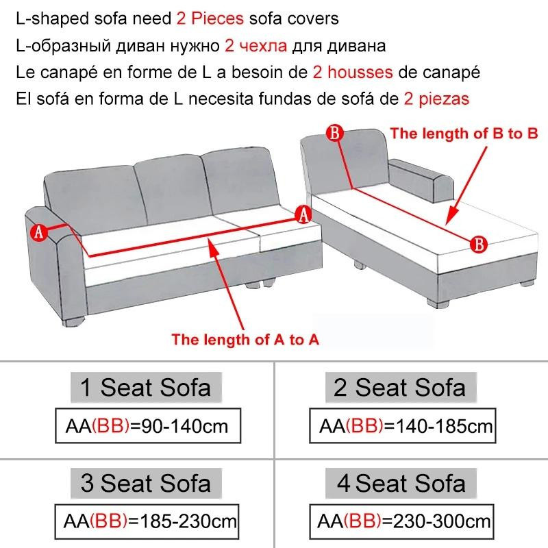 Housmife Elastischer Sofabezug mit Blumenmuster in Beige, Rutschfester Stretch-Sofaüberzug für 1- bis 4-Sitzer, Breite: 90-140 cm - Bild 1