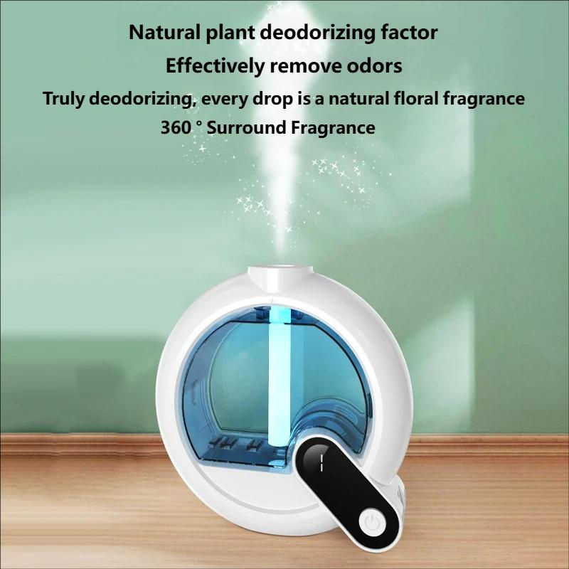 Oudun Automatischer Duftzerstäuber Wandmontiert mit Digitalanzeige und 6 Modi, Weiß, 50ml Wiederaufladbare Aromatherapie-Maschine für Schlafzimmer und Toilette - Bild 6