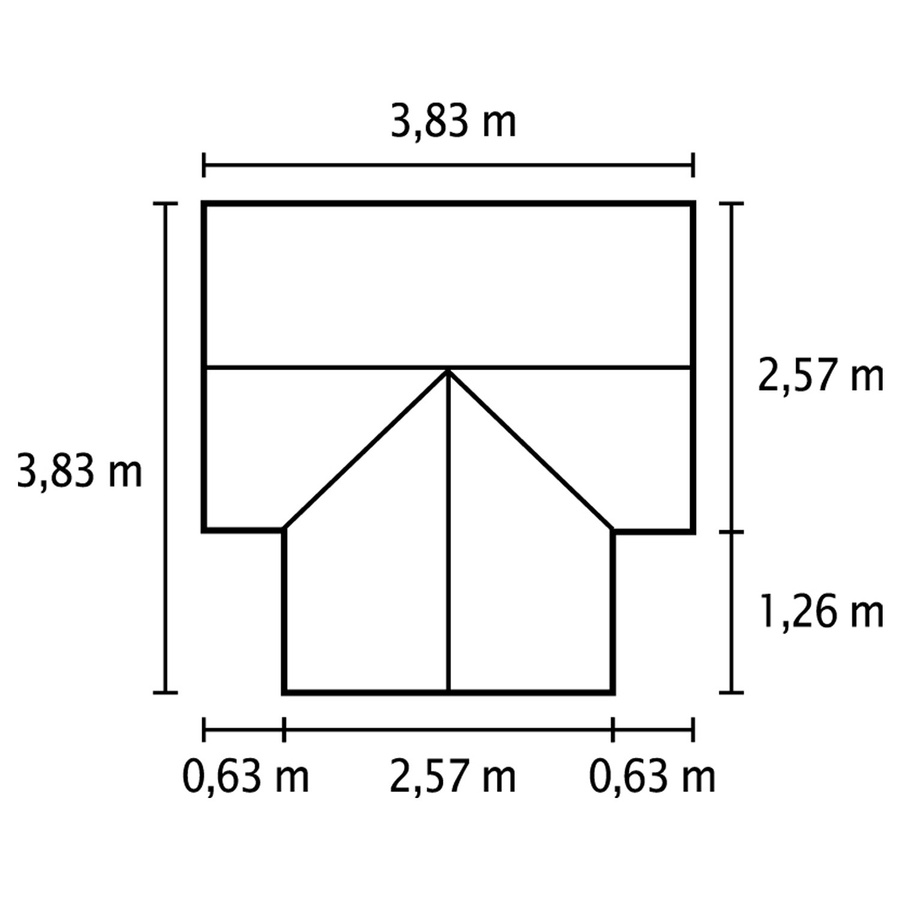 Vitavia Gewächshaus Sirius in Smaragdgrün mit 13 m² Fläche und 3 mm ESG-Glas inklusive Fundament - Bild 2