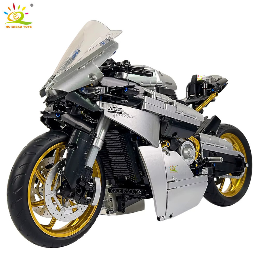 HUIQIBAO MOC Motorrad Modell, Bausteine, 1.641 Teile, 1:5 - Bild 6
