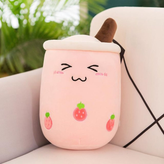 Yiran Health & Beauty Kawaii Boba Frucht Bubble Tea Plüschtier, 35cm - Bild 1