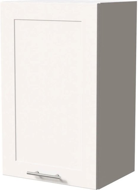 Feldmann-Wohnen Hängeschrank Oslo Weiß Matt mit Soft-Close-Türen und Regalböden, B/T/H: 45 x 32,5 x 72 cm - Bild 1