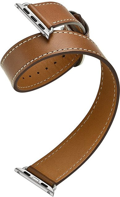 Doppel-Tour-Armband Leder, Unisex - Bild 1