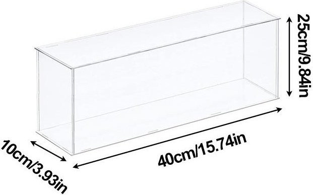 Good Industrial Accessories Staubdichter Box Organizer Ständer aus transparenter Vitrine, B/H/T: 40 x 25 x 10 cm - Bild 1