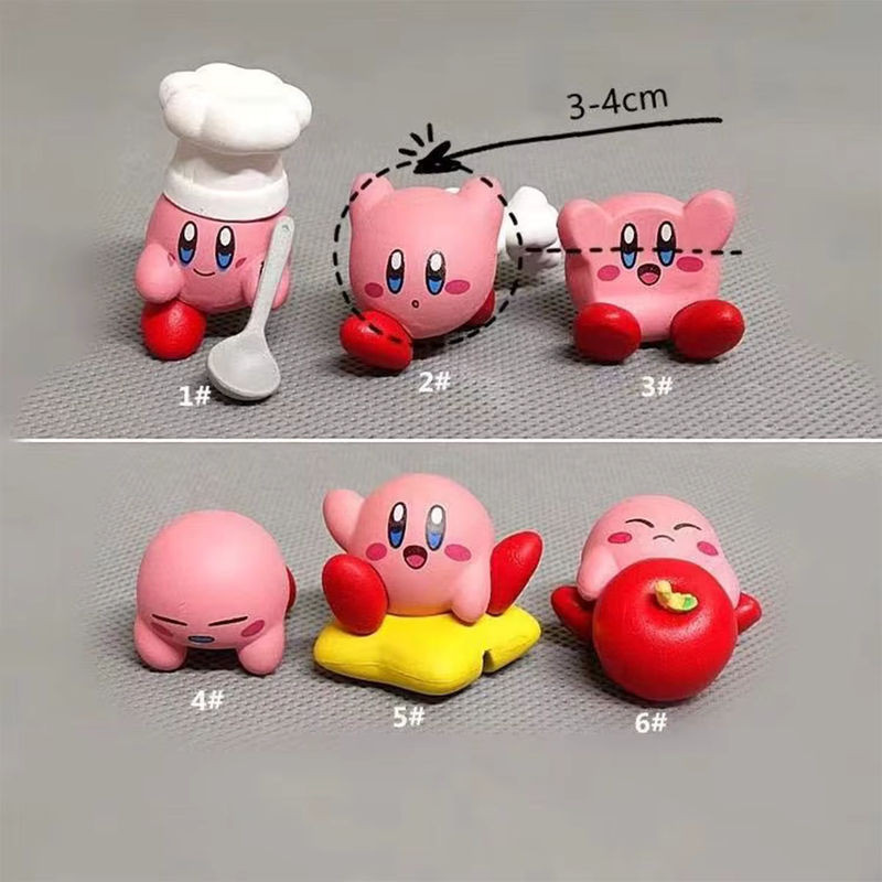 Nintendo Kirby Action-Modell Figur in Rosa aus Kunstharz - Bild 1
