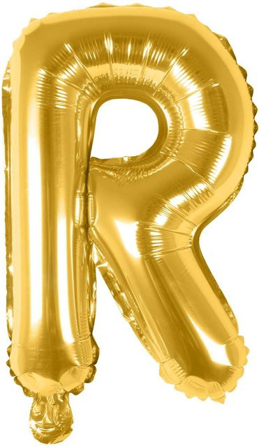 Rico Design Folienballon Buchstabe in Gold, Höhe: 36 cm - Bild 1