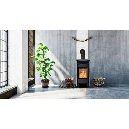 Fireplace Kaminofen Durango Speckstein Schwarz Grau 6 kW B: 121,0 cm, H: 104,8 cm, T: 55,2 cm - Bild 3