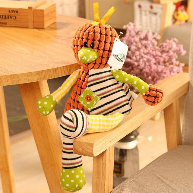 Bai Fen Bai Stoffpuppe Kalb Schaf Huhn, Plüsch / Textil, Bunt / Mehrfarbig, 30cm - Bild 1