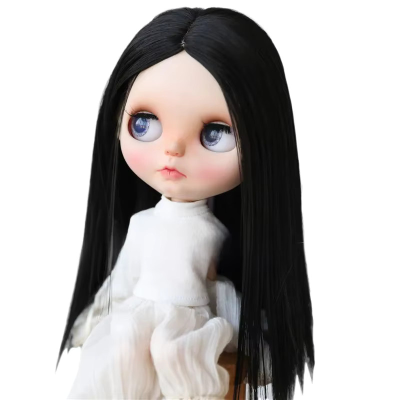 Lindollwing Blyth Perücke, langes glattes schwarzes Haar, 9-10 Zoll, Zubehör - Bild 5