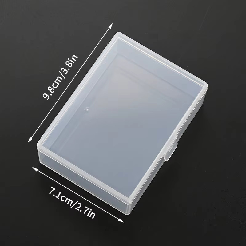 JETTING Transparente Kunststoff Poker und Fotokarten Lagerungsbox mit mehreren Fächern als Schreibtisch Organizer und Klassifizierungsbox für Schreibwaren - Bild 1