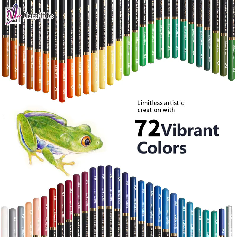 72-Farben-Aquarellstift-Set mit Pinsel, wasserlösliche Stifte in Multicolour zum Skizzieren und Schattieren für Erwachsene - Bild 4