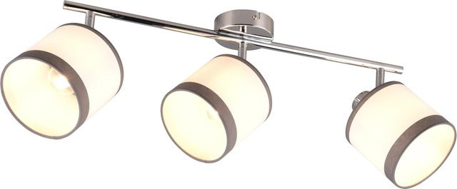 Reality Strahler Davos 3er LED Wandleuchte in Chrom und Grau - Bild 1